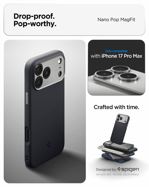 Spigen iPhone 17 Pro Max Case – Nano Pop (MagFit)